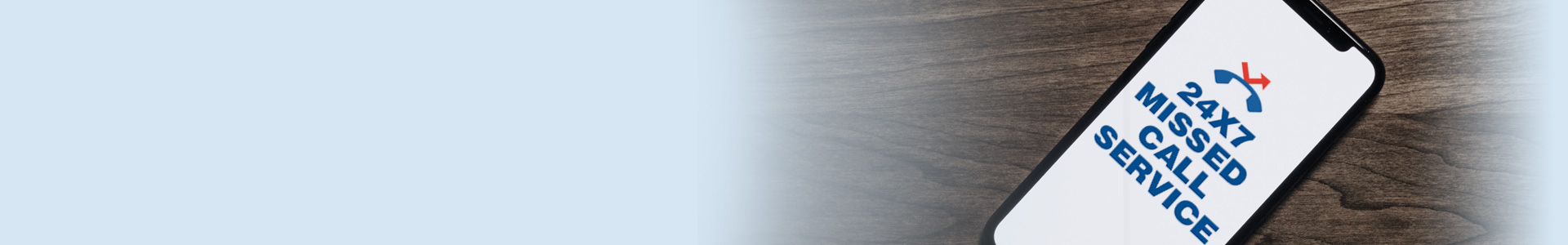 Missed Call Facility banner